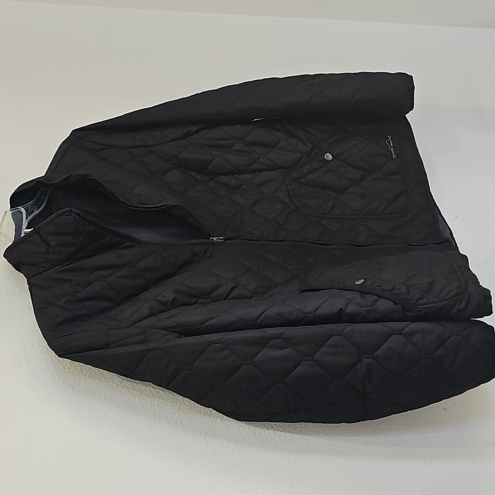 Eddie Bauer Women's Year Round Quilted Field Jacket Black Size Large - Picture 3 of 12